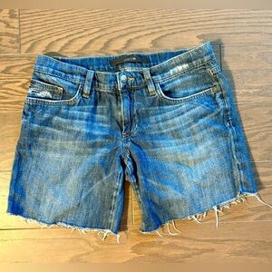 Joe's Jeans Premium Designer Denim Cutoff Shorts W28 Distressed Raw Hem